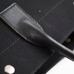 Saint Laurent Rive Gauche Tote Canvas Black