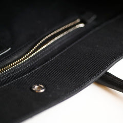 Saint Laurent Rive Gauche Tote Canvas Black