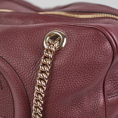 Gucci Soho Medium Chain Bag Burgundy