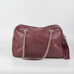 Gucci Soho Medium Chain Bag Burgundy