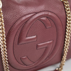 Gucci Soho Medium Chain Bag Burgundy