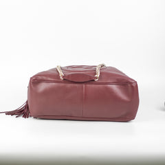 Gucci Soho Medium Chain Bag Burgundy