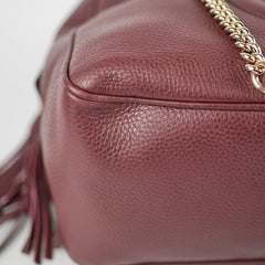 Gucci Soho Medium Chain Bag Burgundy