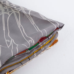 Hermes Grey/Yellow 140cm Scarf