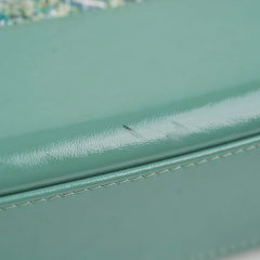 Chanel Medium Gabrielle Green Tweed/PVC- Series 25