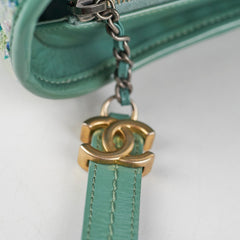 Chanel Medium Gabrielle Green Tweed/PVC- Series 25