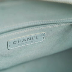 Chanel Medium Gabrielle Green Tweed/PVC- Series 25