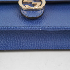 Gucci Blue Wallet On Chain WOC