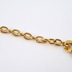 Christian Dior Yellow Gold CD Necklace Costume Jewellery