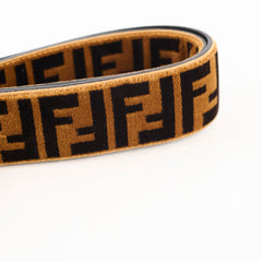 Fendi FF jacquard strap velvet browm