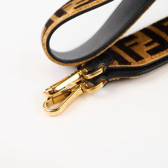 Fendi FF jacquard strap velvet browm