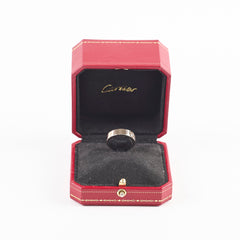 Cartier Love Platinum Ring with One Diamond Size 56