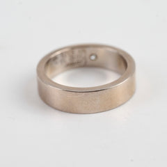 Cartier Love Platinum Ring with One Diamond Size 56