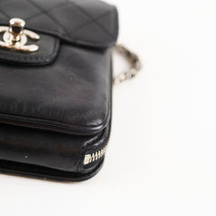 Chanel Clams Wallet on Chain WOC Black