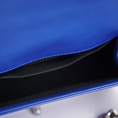 Chanel Old Medium Patent Blue Boy Bag