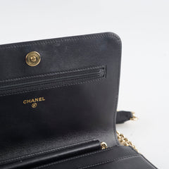 Chanel Boy Wallet on Chain Caviar WOC Black GHW
