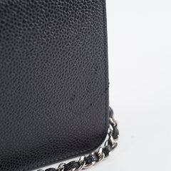 Chanel CC Caviar Black Wallet on Chain SHW