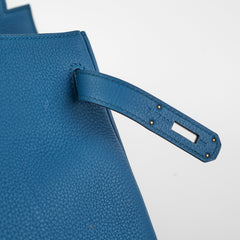 Hermes Kelly 32 Togo Blue- T Stamp