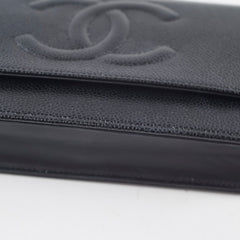 Chanel CC Caviar Black Wallet on Chain SHW