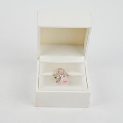 Christian Dior Pink Bow Ring Size L