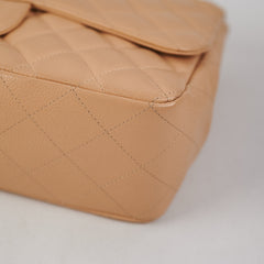 ITEM 24 - Chanel Quilted Jumbo Single Flap Beige