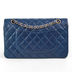 Deal of The Week - Chanel Classic Flap Medium/Large M/L Lambskin Blue - Series 13