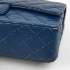 Deal of The Week - Chanel Classic Flap Medium/Large M/L Lambskin Blue - Series 13