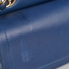 Deal of The Week - Chanel Classic Flap Medium/Large M/L Lambskin Blue - Series 13