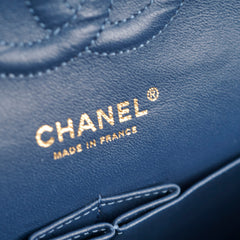 Deal of The Week - Chanel Classic Flap Medium/Large M/L Lambskin Blue - Series 13