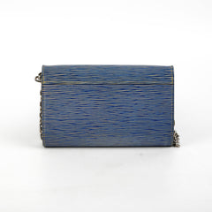Louis Vuitton Blue Twist Epi Wallet On Chain WOC