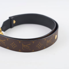 Louis Vuitton Bandouliere Wide Monogram Canvas Brown/Black Leather Reversible Strap
