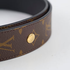 Louis Vuitton Bandouliere Wide Monogram Canvas Brown/Black Leather Reversible Strap