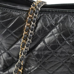 Chanel Large Gabrielle Calfskin Black - Series 24