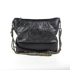 Chanel Large Gabrielle Calfskin Black - Series 24