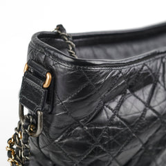 Chanel Large Gabrielle Calfskin Black - Series 24