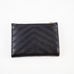 Saint Laurent Black Cassandre Wallet