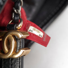 Chanel Large Gabrielle Calfskin Black - Series 24