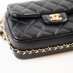 Chanel My Precious Pearls Mini Flap Black Lambskin