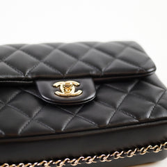 Chanel My Precious Pearls Mini Flap Black Lambskin