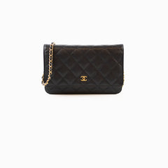 Chanel Wallet on Chain Caviar Black GHW (microchip)