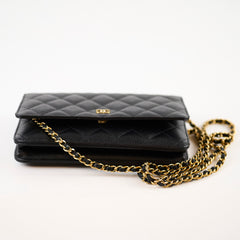 Chanel Wallet on Chain Caviar Black GHW (microchip)
