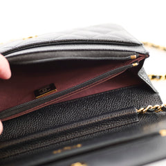Chanel Wallet on Chain Caviar Black GHW (microchip)
