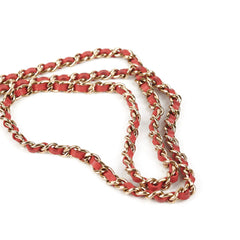Chanel Classic Micro Clutch with Chain Red