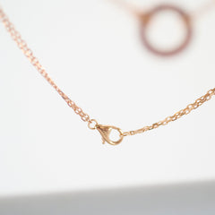 Cartier Love 2 Diamond Pink Gold Necklace