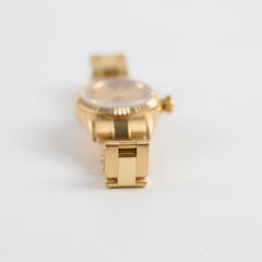 Rolex 26cm Oyster Perpetual 18k Yellow Gold Watch with Diamonds