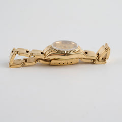 Rolex 26cm Oyster Perpetual 18k Yellow Gold Watch with Diamonds