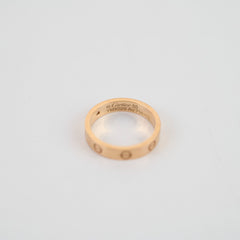 Cartier Love Ring One Diamond Pink Gold Size 55