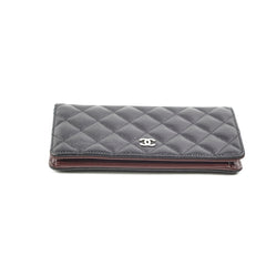Chanel Fold Black Caviar Wallet Series 22