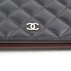Chanel Fold Black Caviar Wallet Series 22