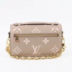 Louis Vuitton Pochette Metis East West Empreinte Tourterelle/Creme